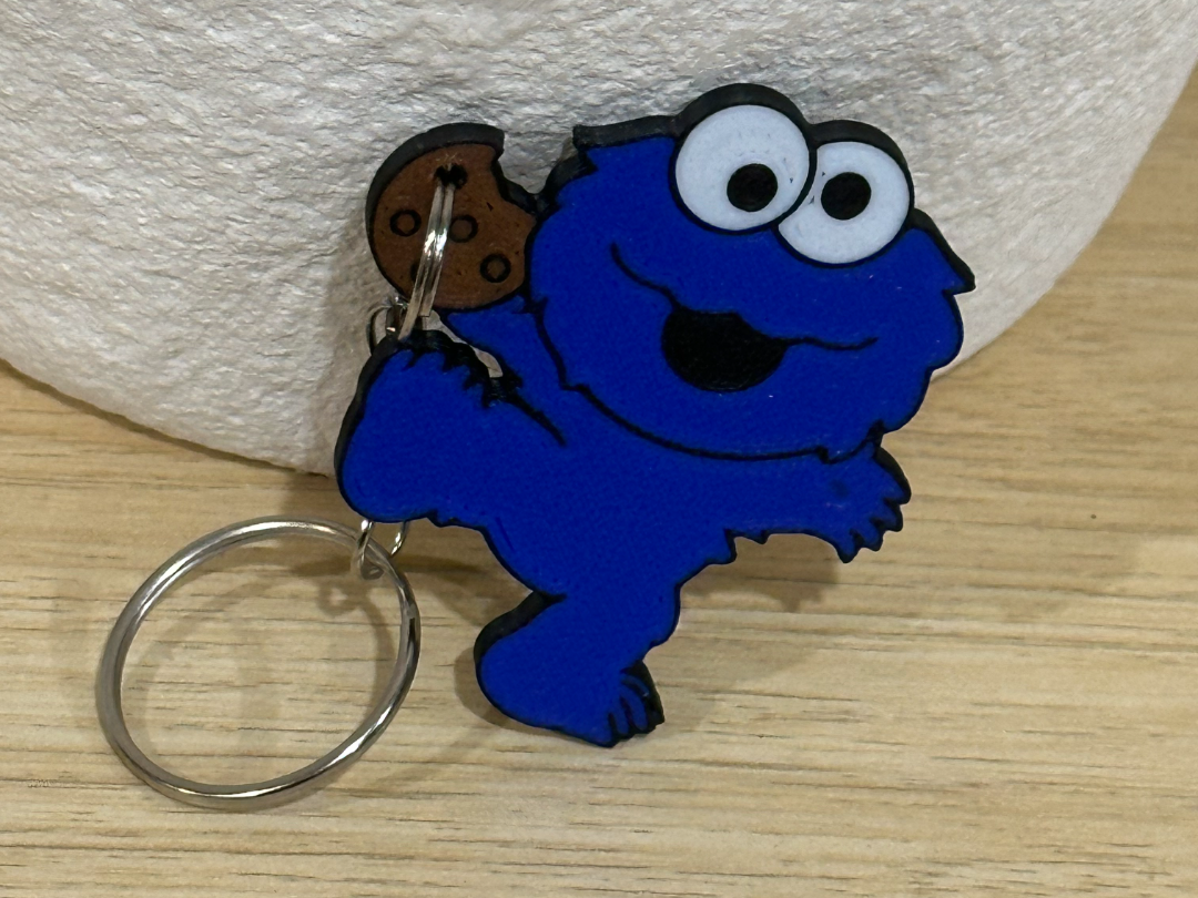 Cookie Monster keychain Inspired