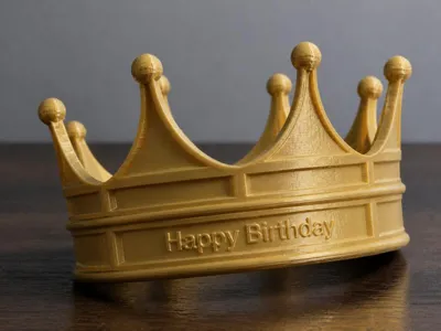Crown with Text