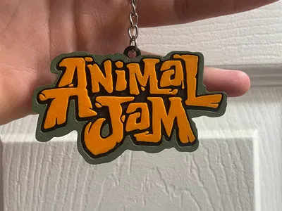 beta Animal Jam keychain 