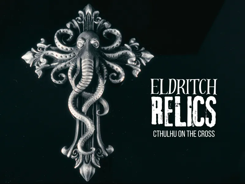 Eldritch Relics: Cthulu on the Cross (Wall Hanger)
