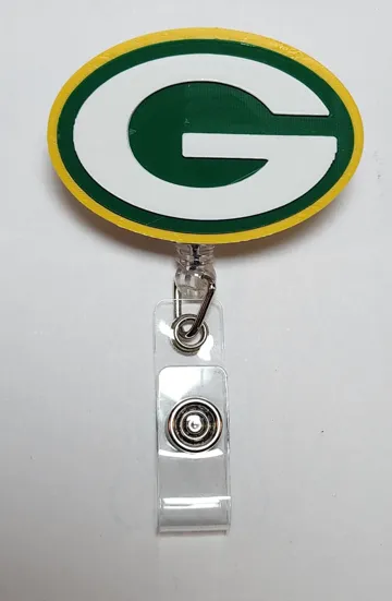 Letrero o emblema decorativo: Packer Badge Reel Face/Magnet — vista de referencia 3