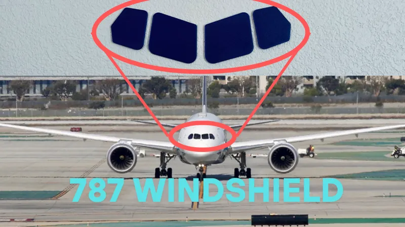 787 Cockpit Windshield Wall Decoration | Scalable