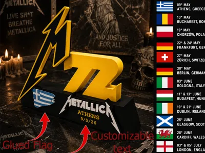 METALLICA M72 WORLD TOUR display stand
