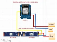 Horloge numérique LED connectée — photo 6