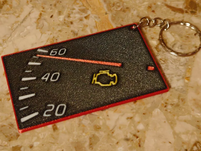 Brelok samochodowy check engine prędkościomierz 