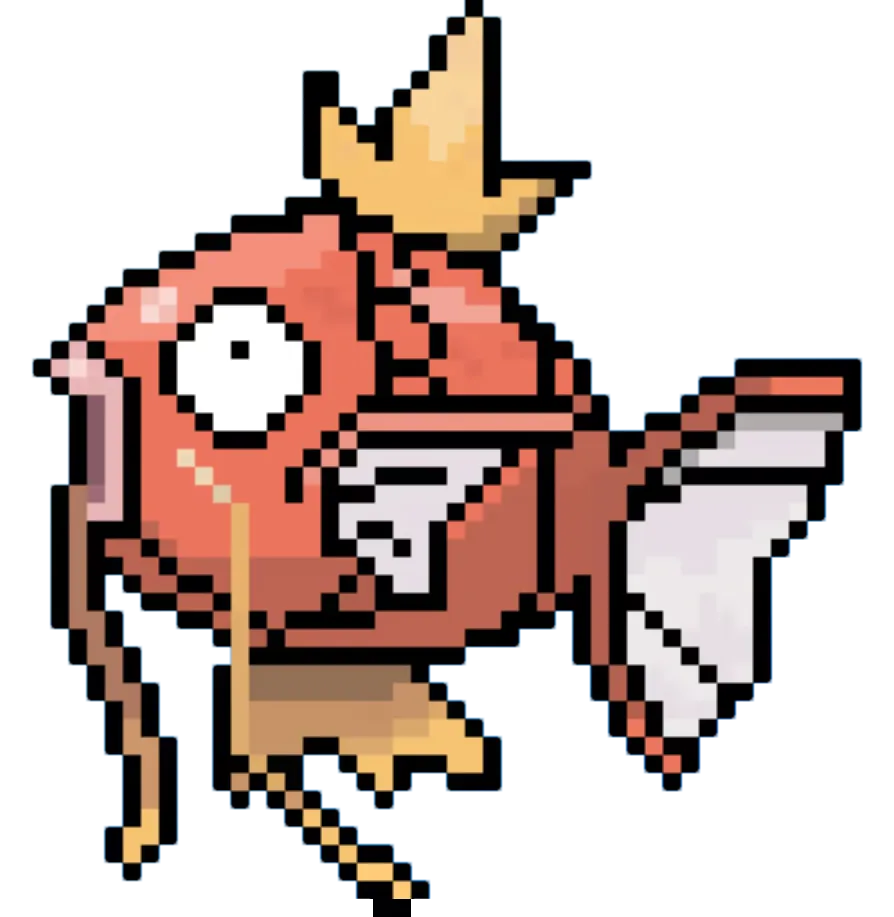 Magikarp 8bit - (10color!) - Free 3D Print Model - MakerWorld