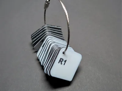 Radius Gauge Tool Keychain Dual Tone AMS