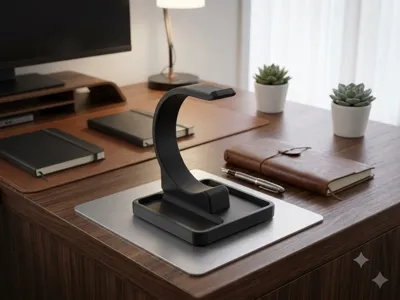 Minimalist Headphone Stand – Modern Desk Organizer