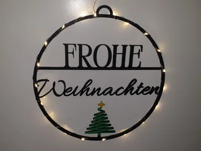 Merry Christmas lettering for the door 