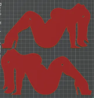Chubby Mud Flap Girl