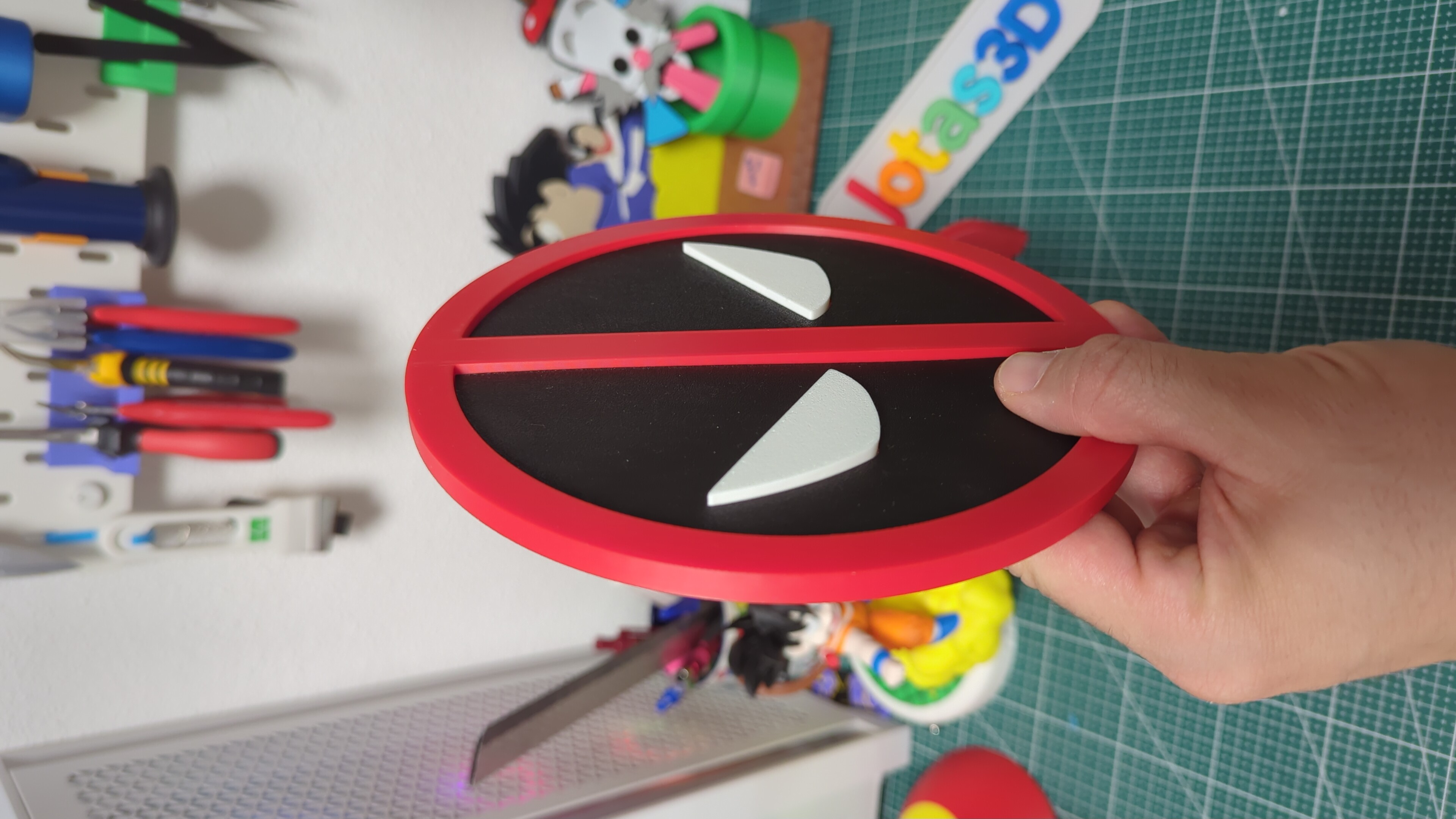 Miniatura 2 do modelo 3D Deadpool Logo / Patch (NO AMS/AMS)