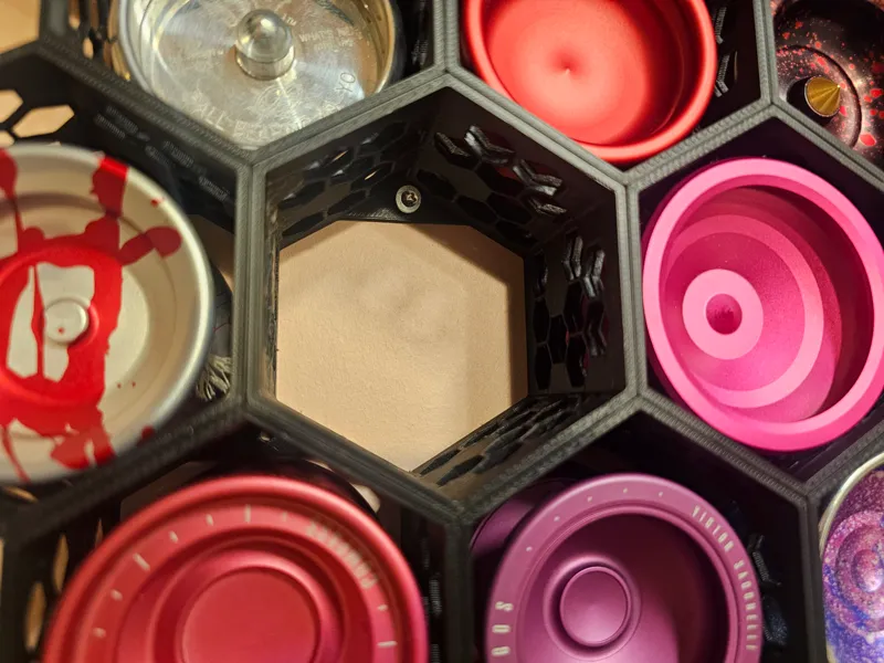 Hex shaped wall display