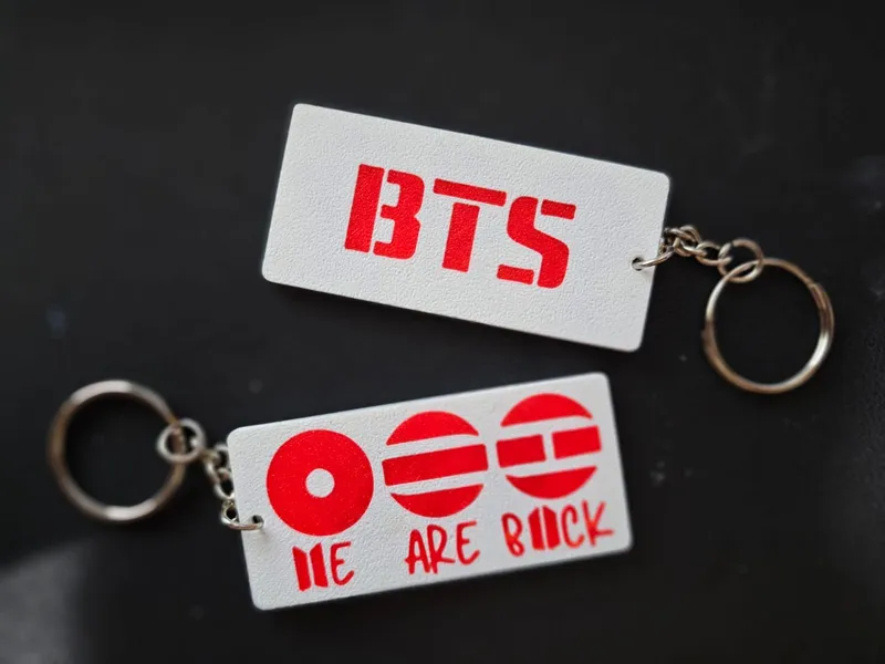 BTS We are back keychain