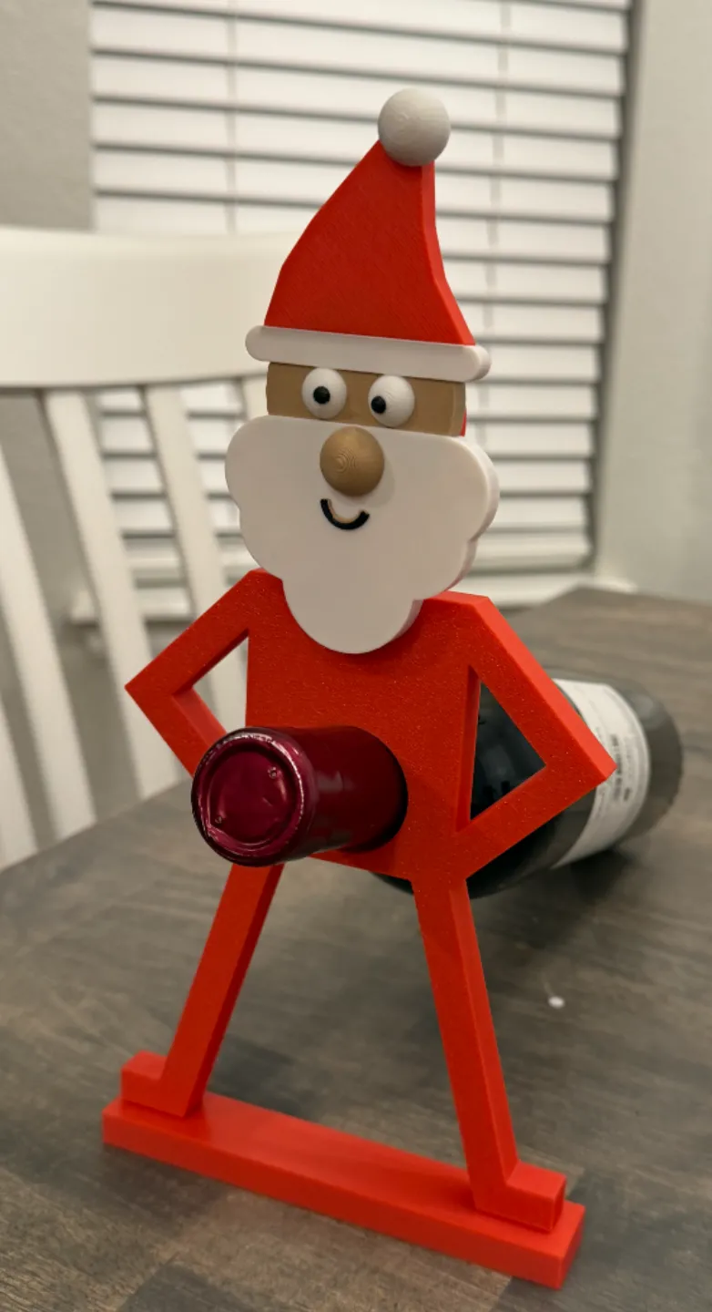 Santa Wineholder
