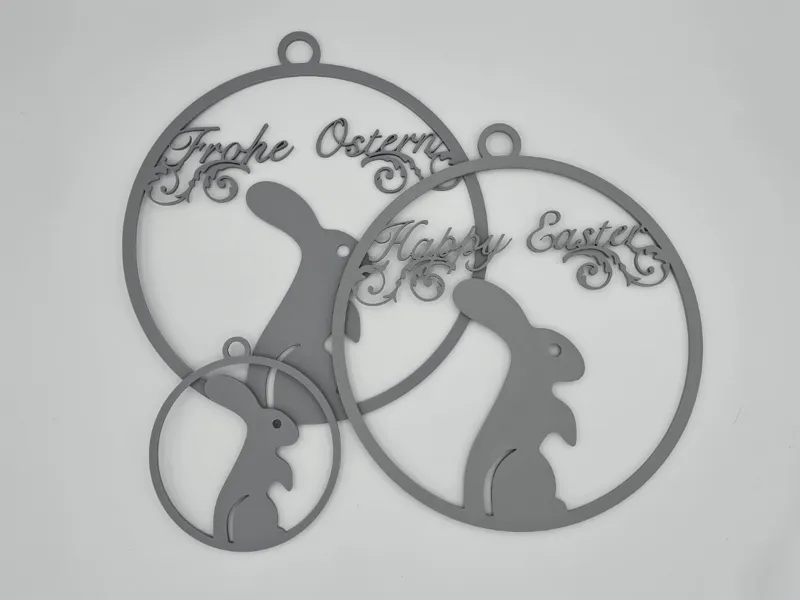 Ornaments / Loop Set - Frohe Ostern & Happy Easter