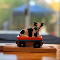 Wagon vache pour circuit de train — photo 1