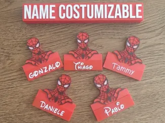 nome costumizable con spiderman