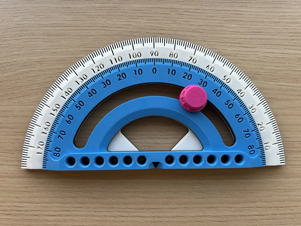 Dual Protractor - Free 3D Print Model - MakerWorld