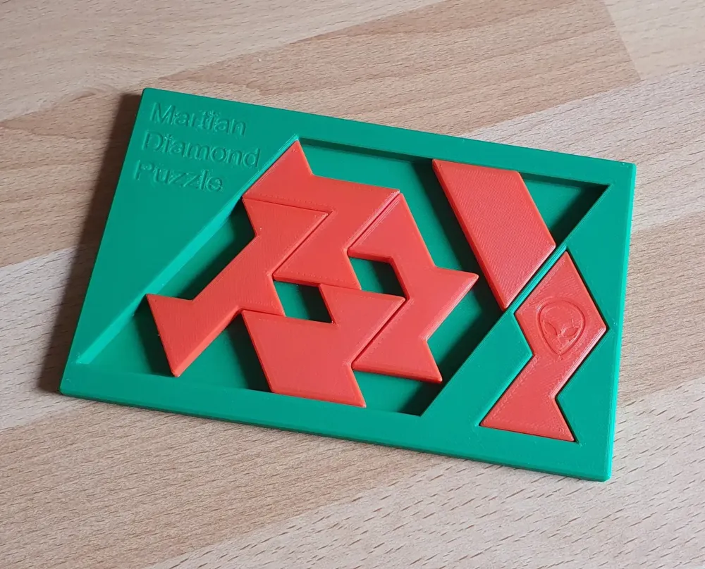 Martian Diamond Puzzle Remixed by 253Bigfoot MakerWorld