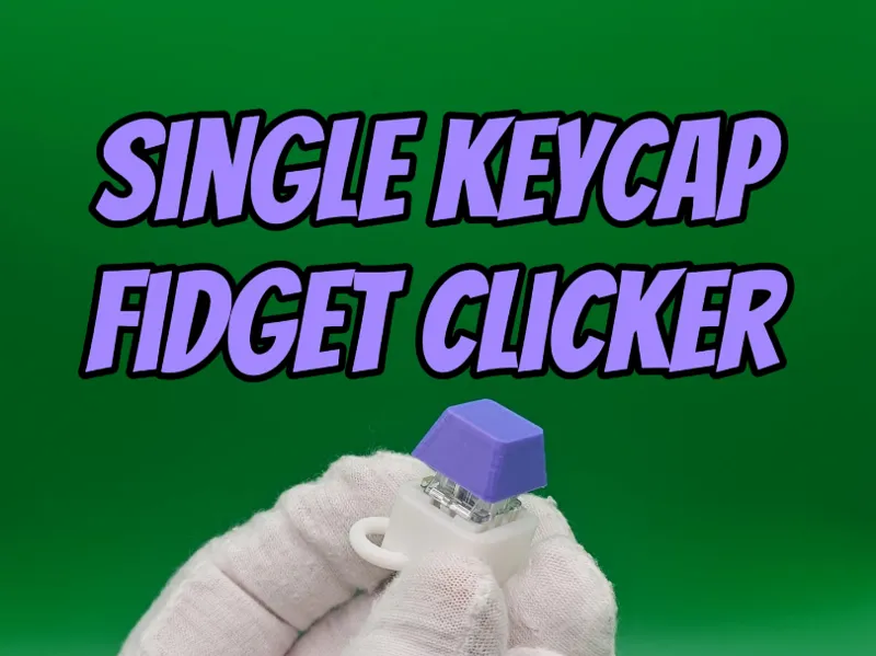 Single Keycap Fidget Clicker Keychain