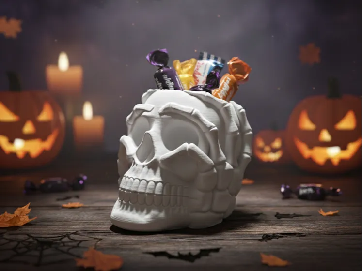 Skull Candy Holder - Halloween Edition