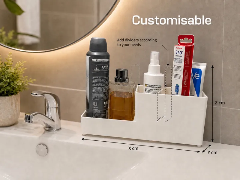 Parametric Bathroom Accessories Toiletry Organiser