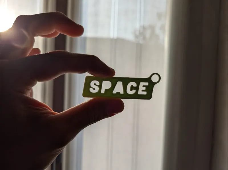 SPACE Custom keychain