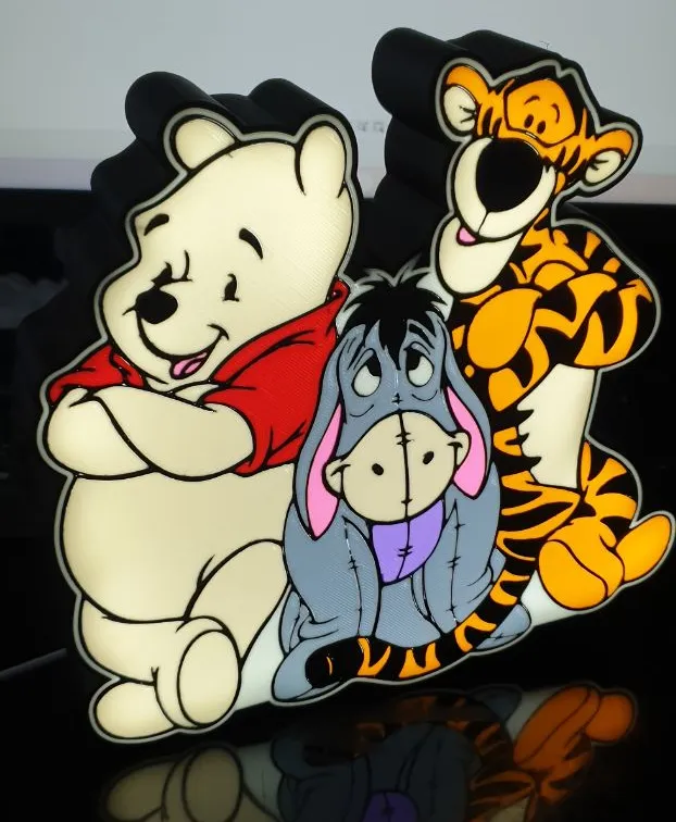 lampe Winnie Tigrou Bouriquet Winnie Tigger Eeyore