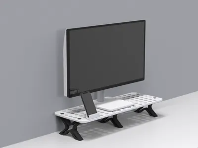 Modular, Expandable, & Customizable Monitor Riser