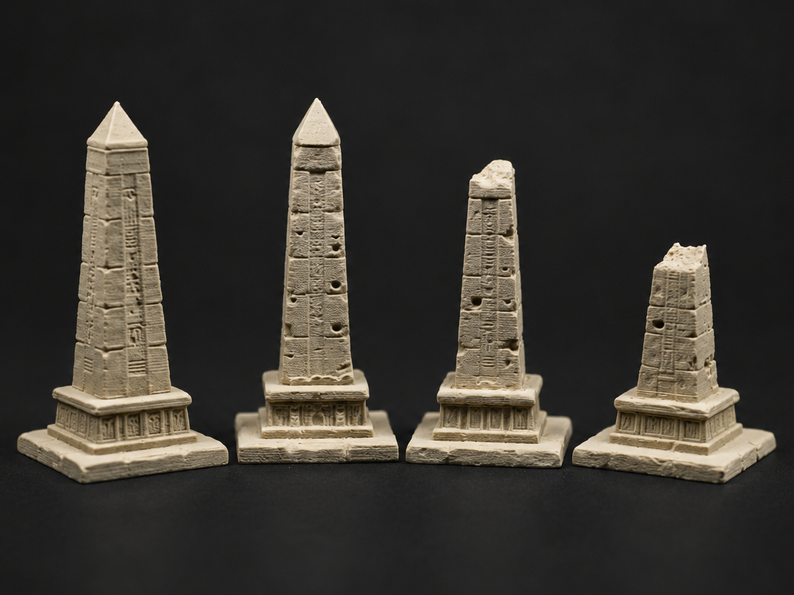 Ancient Egyptian Obelisks - DND Miniature Terrain