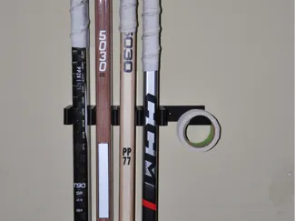 Hockey stick holder.
