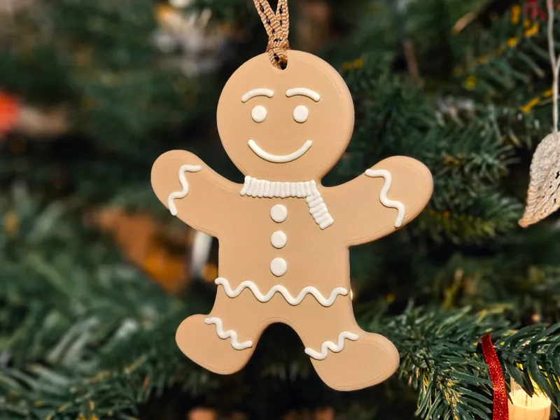 Gingerbread Man Christmas Cookie Ornament