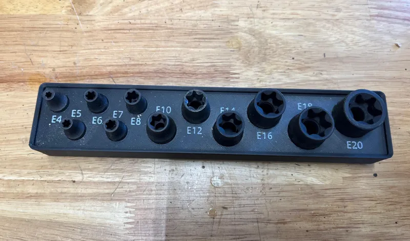 Gridfinity Torx socket storage