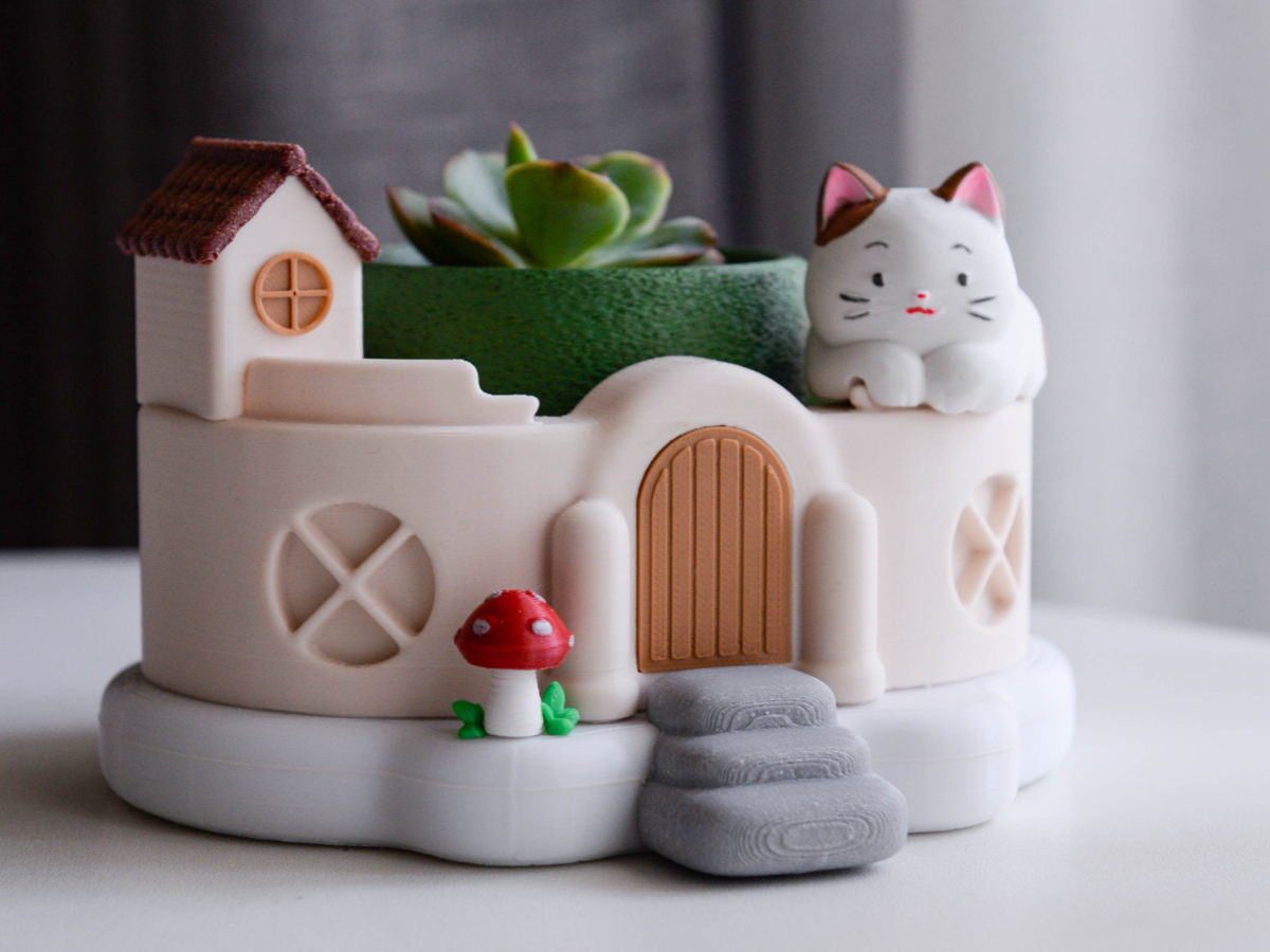 Miniatura 1 do modelo 3D 猫咪的蘑菇小院