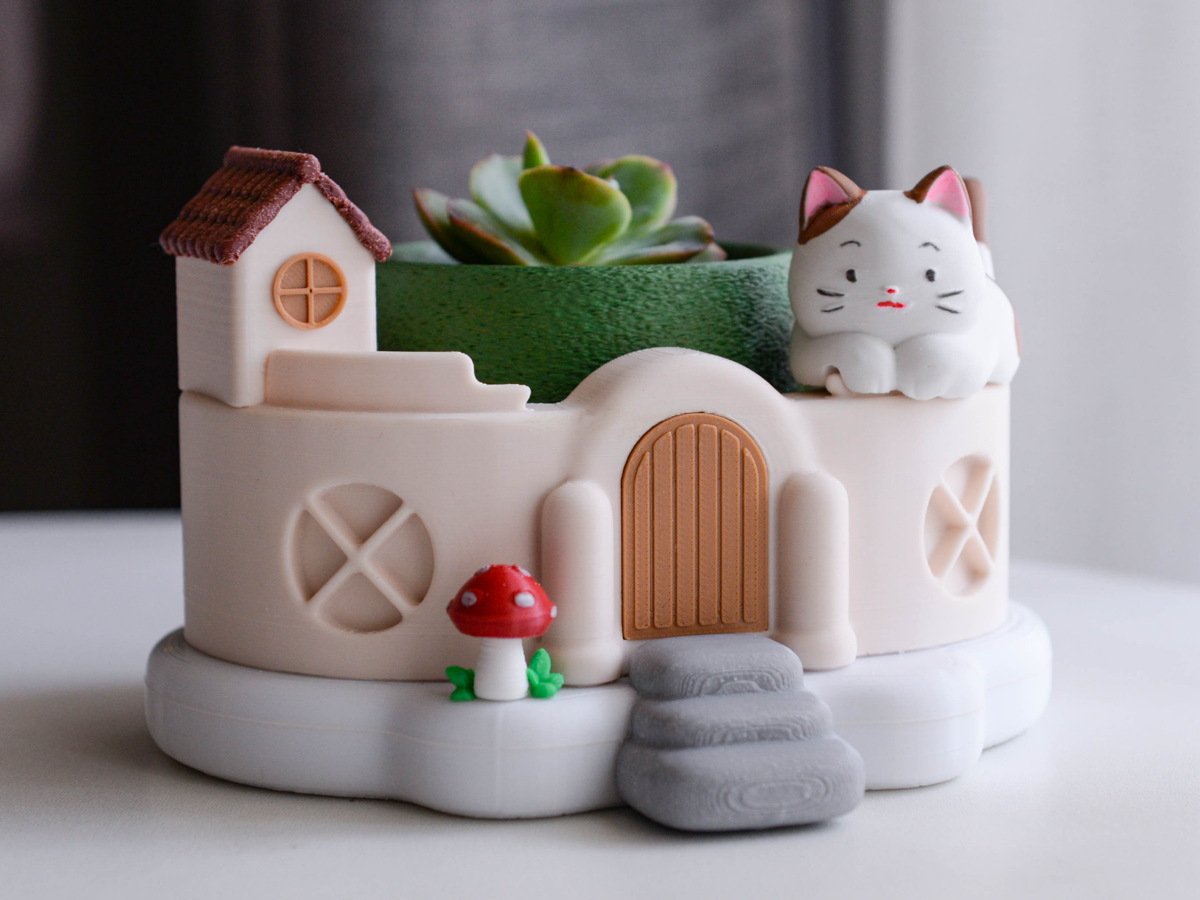 Miniatura 2 do modelo 3D 猫咪的蘑菇小院