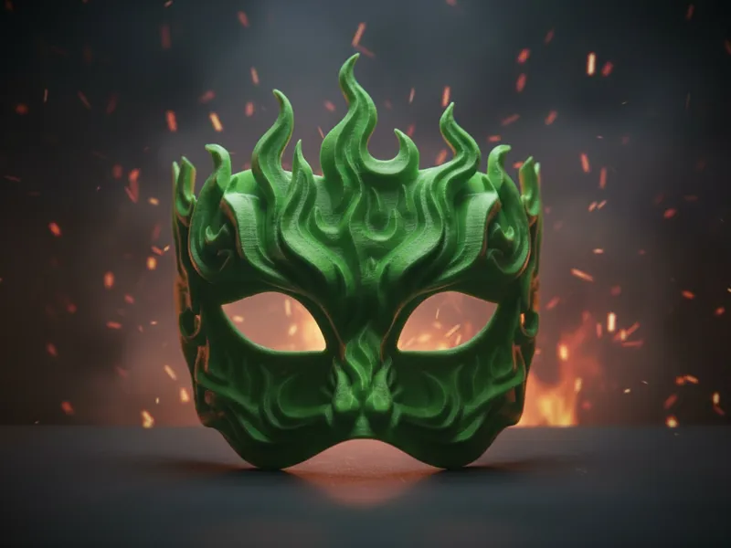 Blazing Flame Mask