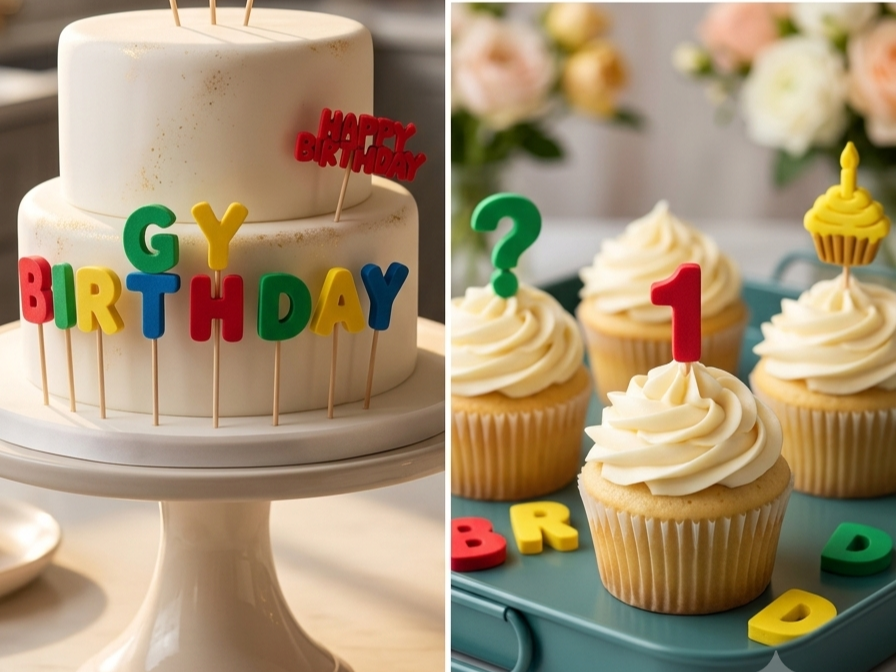 Toothpick Topper – Letters, Numbers & Birthday Set