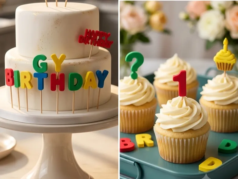 Toothpick Topper – Letters, Numbers & Birthday Set