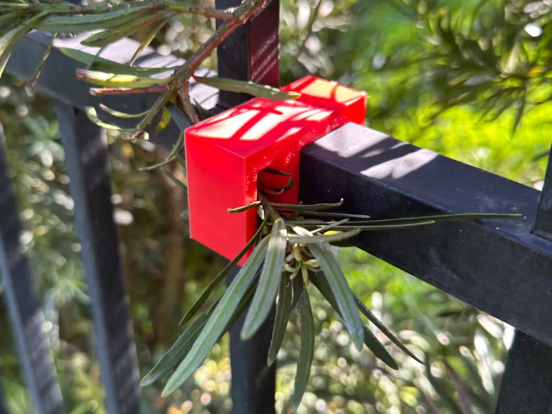 fence end + connector + plant end