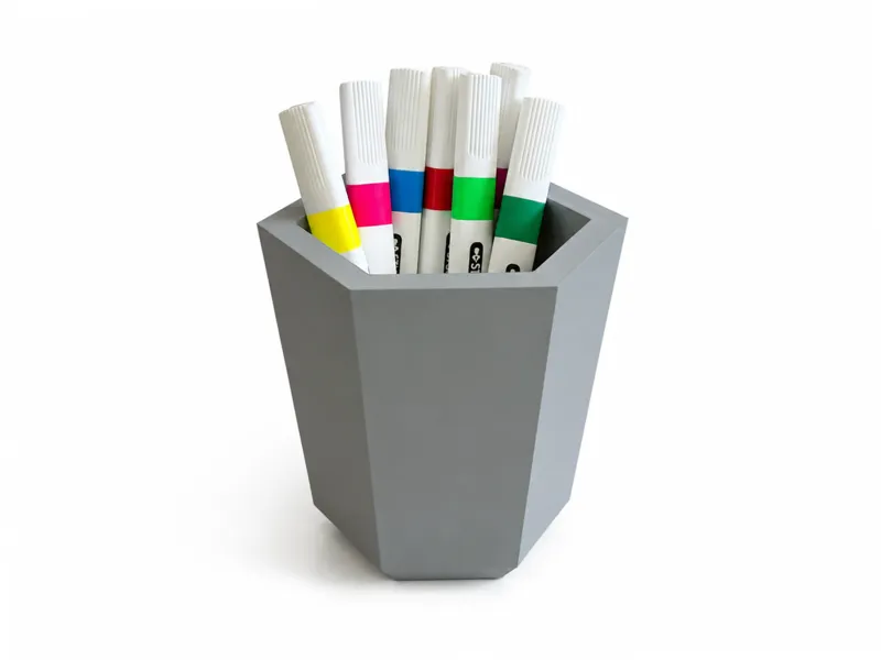 Hexagonal pen holder