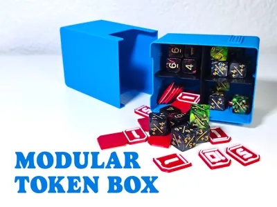 Modular Token & Accessory Box for Games and TCGs
