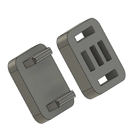 Roman curtain toggle clip