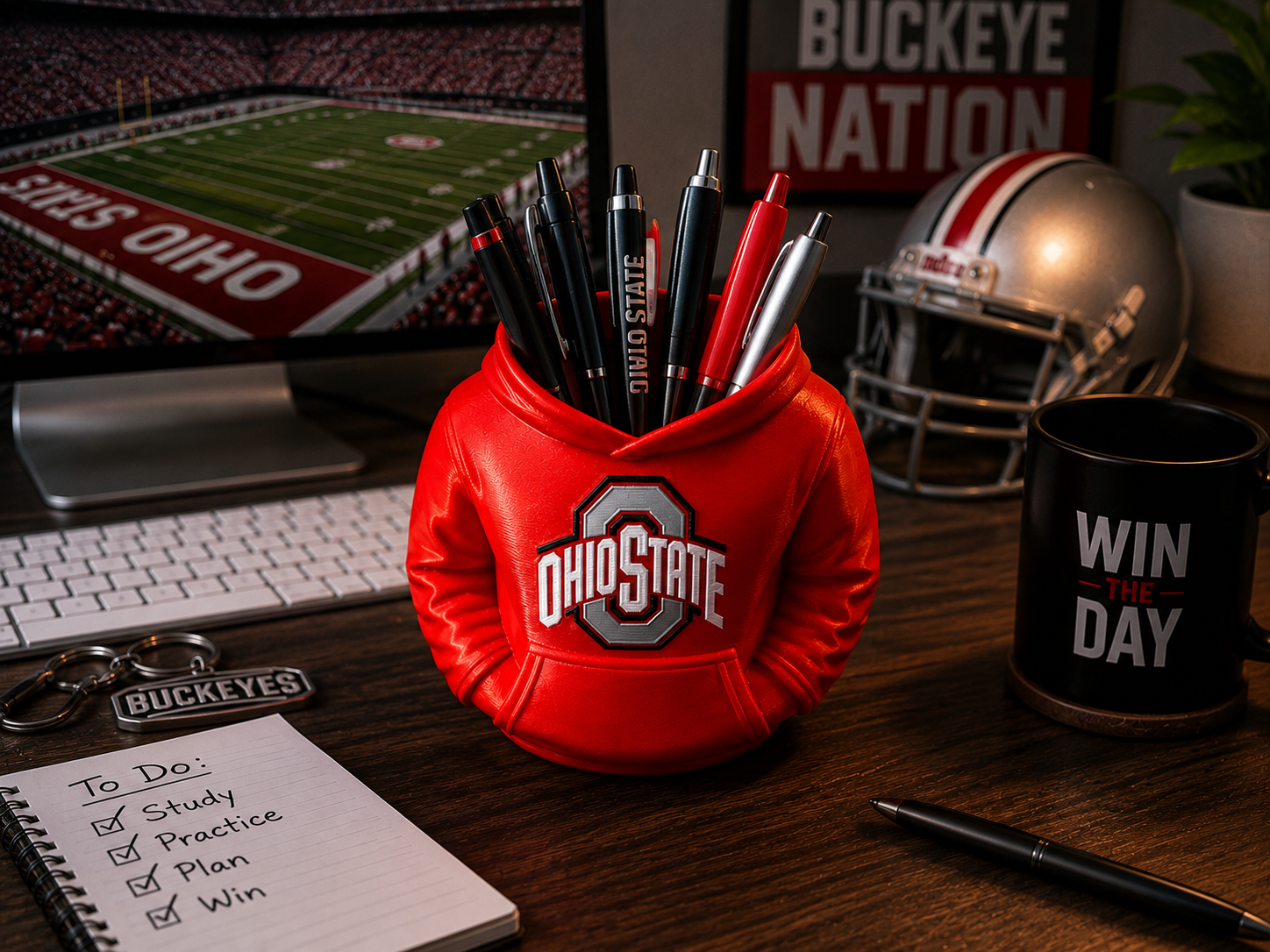 Ohio State Hoodie Desk Organizer