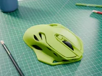 Mouse with Pinky Rest and larger Left/Right Buttons (PLA)