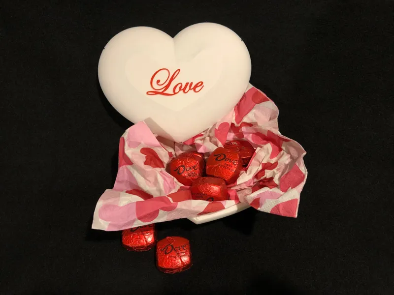 Heart Box with Customizable Text