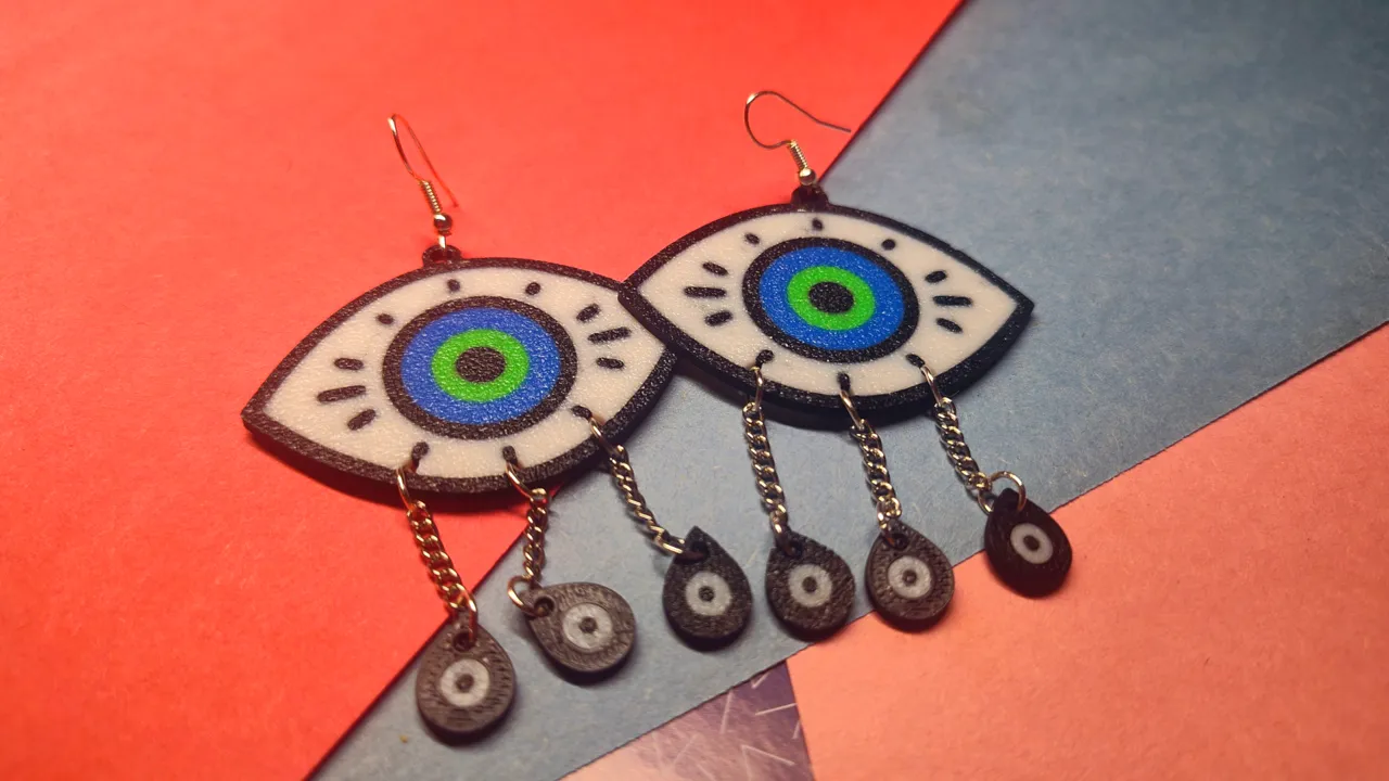 Evil Eye Earrings view 3