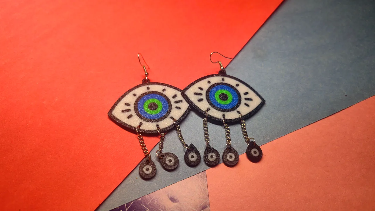 Evil Eye Earrings view 2