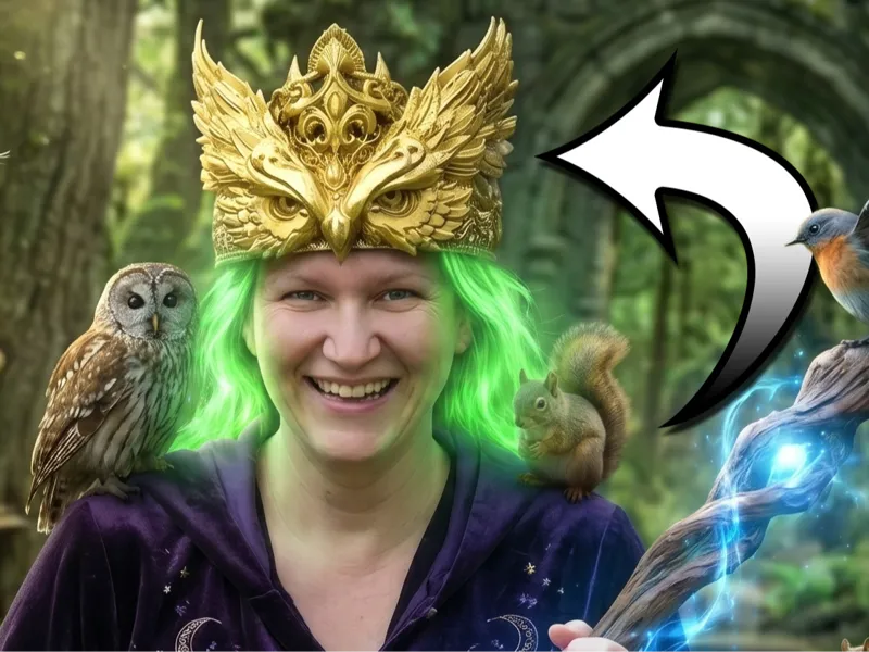 Owl Crown - Wearable Fantasy Headpiece