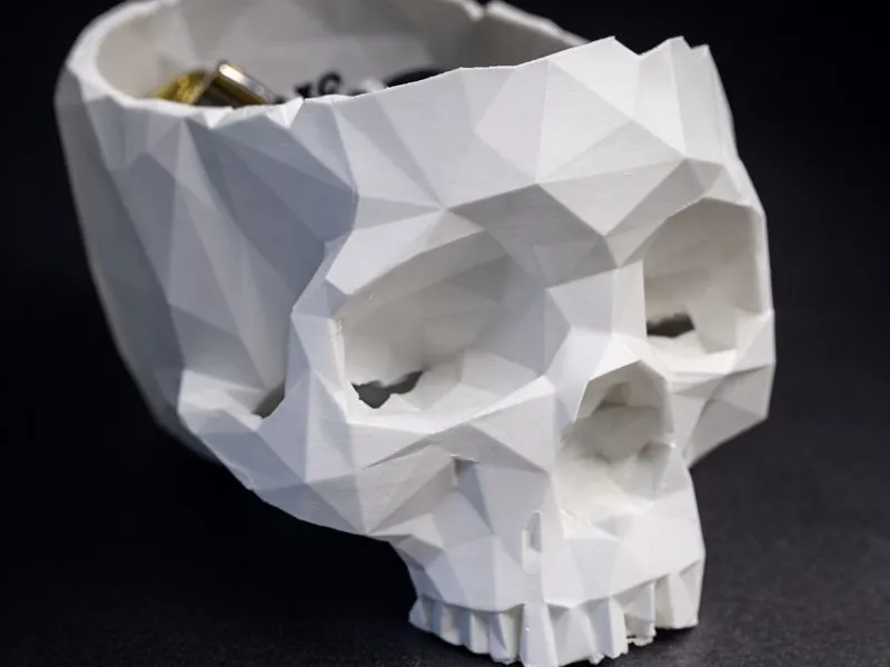 Low Poly Skull Bowl