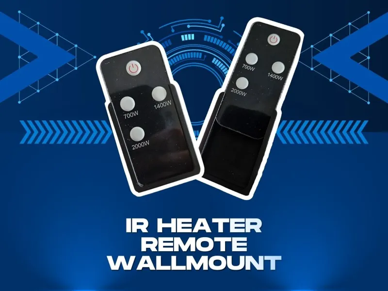 IR remote heater remote wall mount